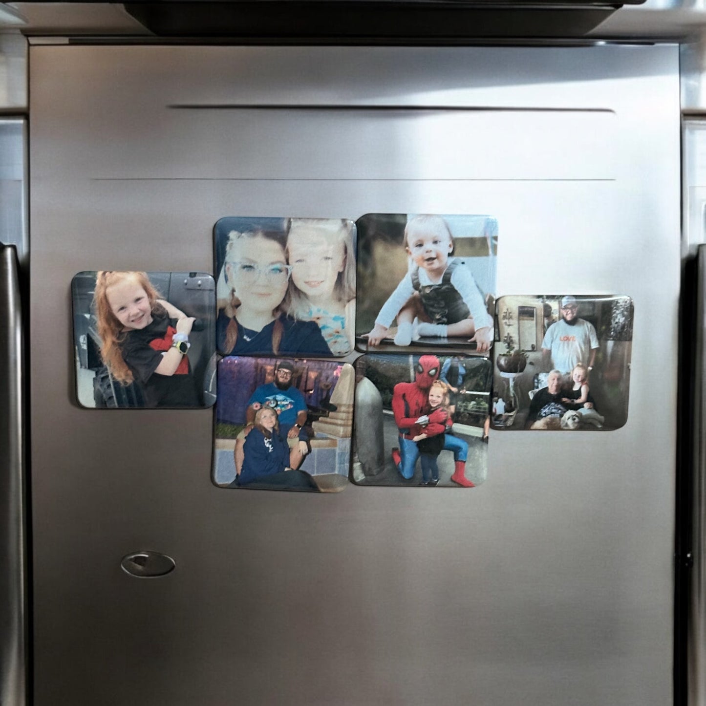 Custom 2x2 Square Photo Magnets - Set of 3 to 10