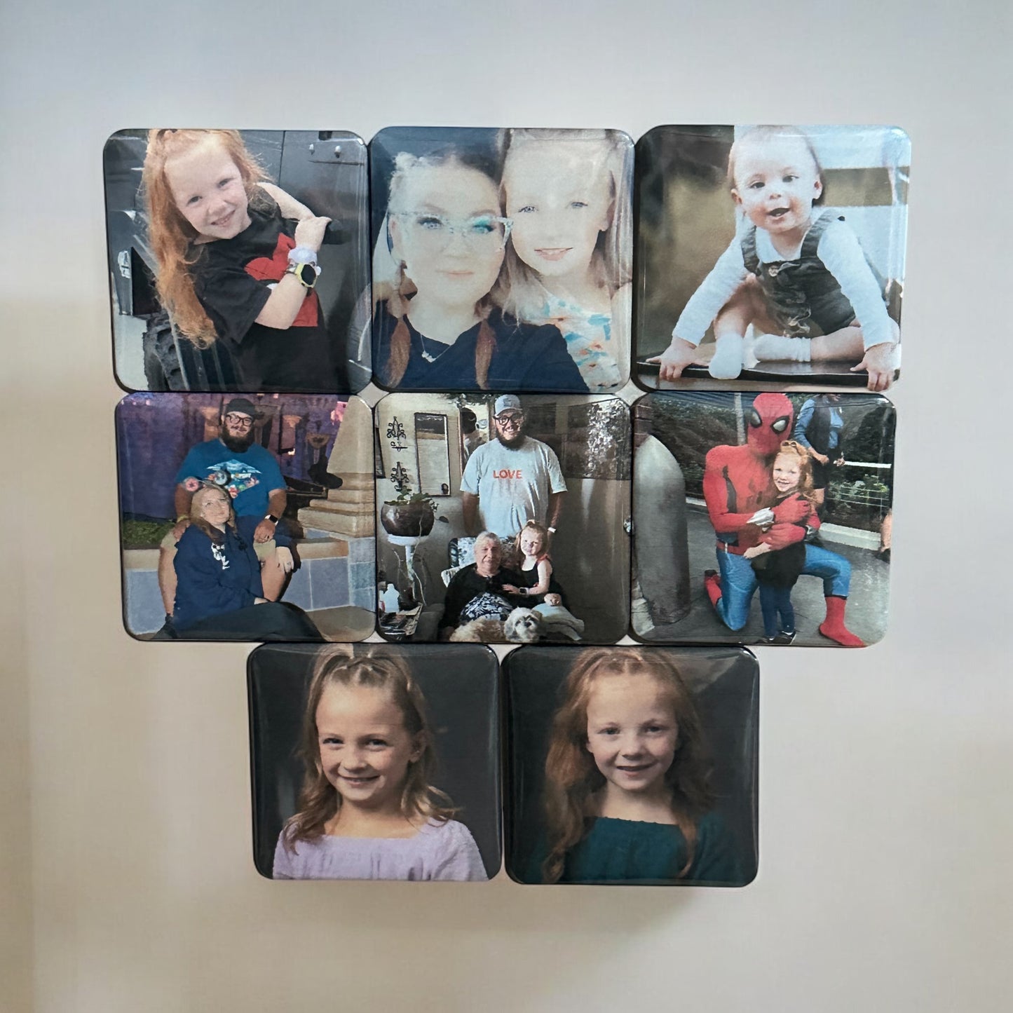 Custom 2x2 Square Photo Magnets - Set of 3 to 10