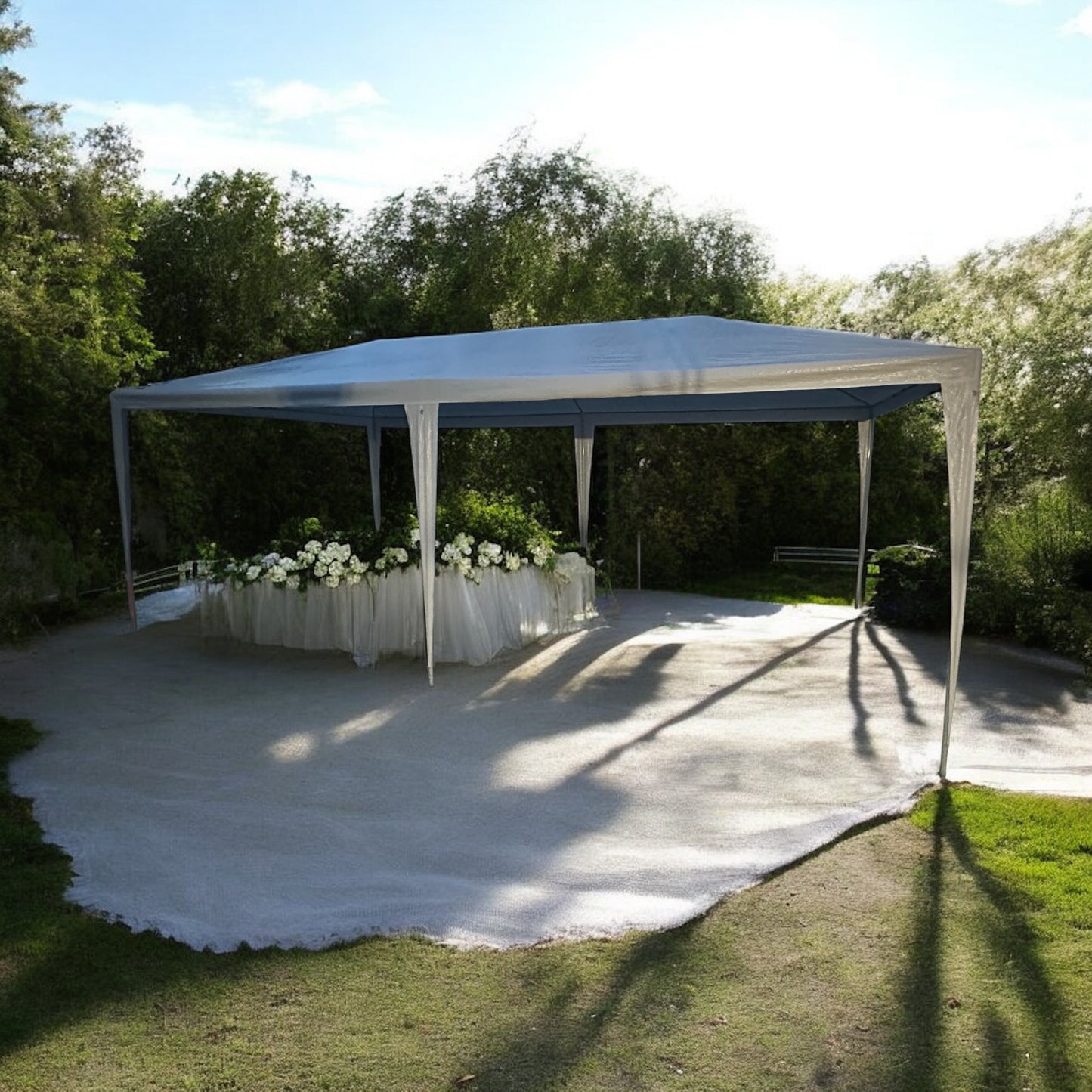 10x20 White Party Pole Tent Rental