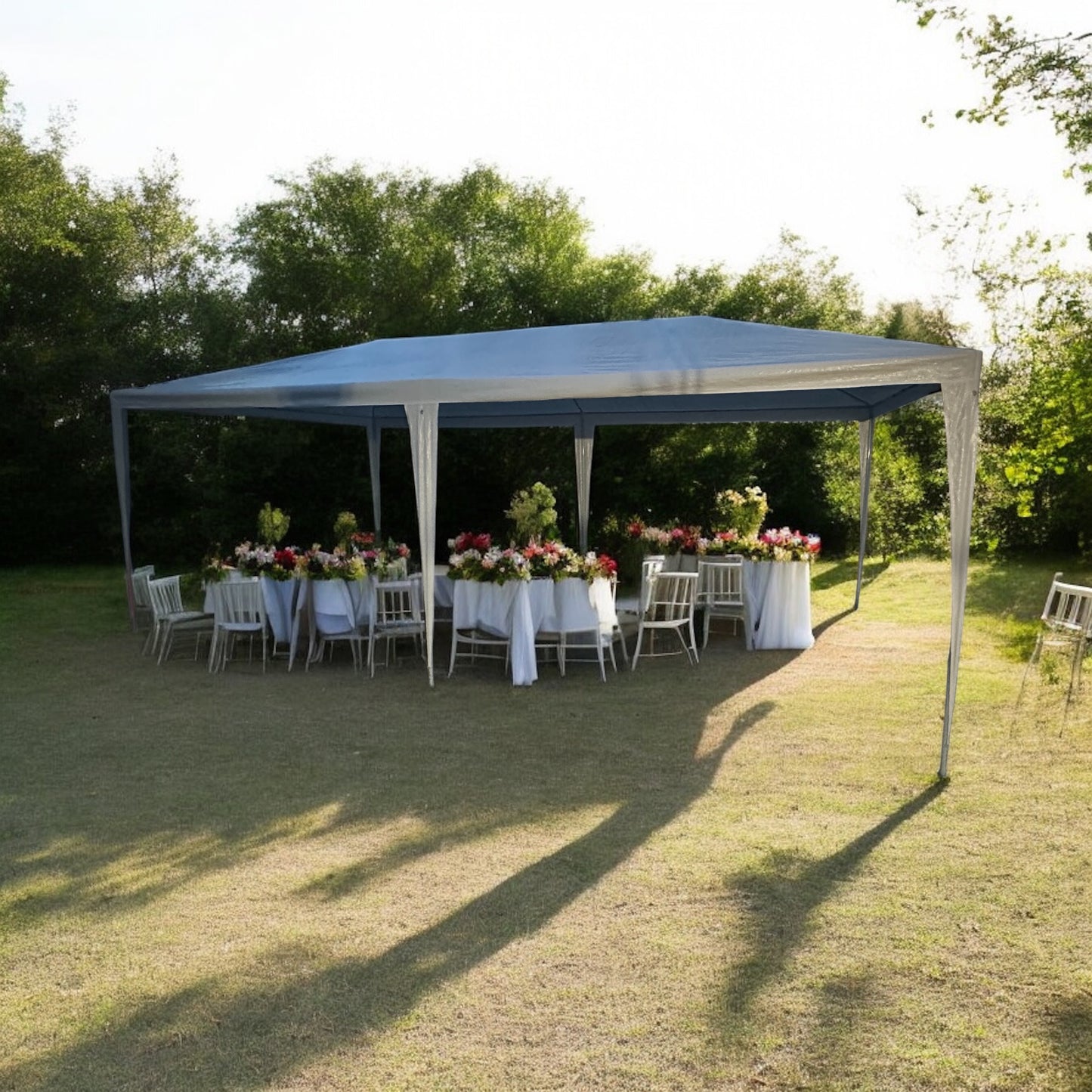 10x20 White Party Pole Tent Rental