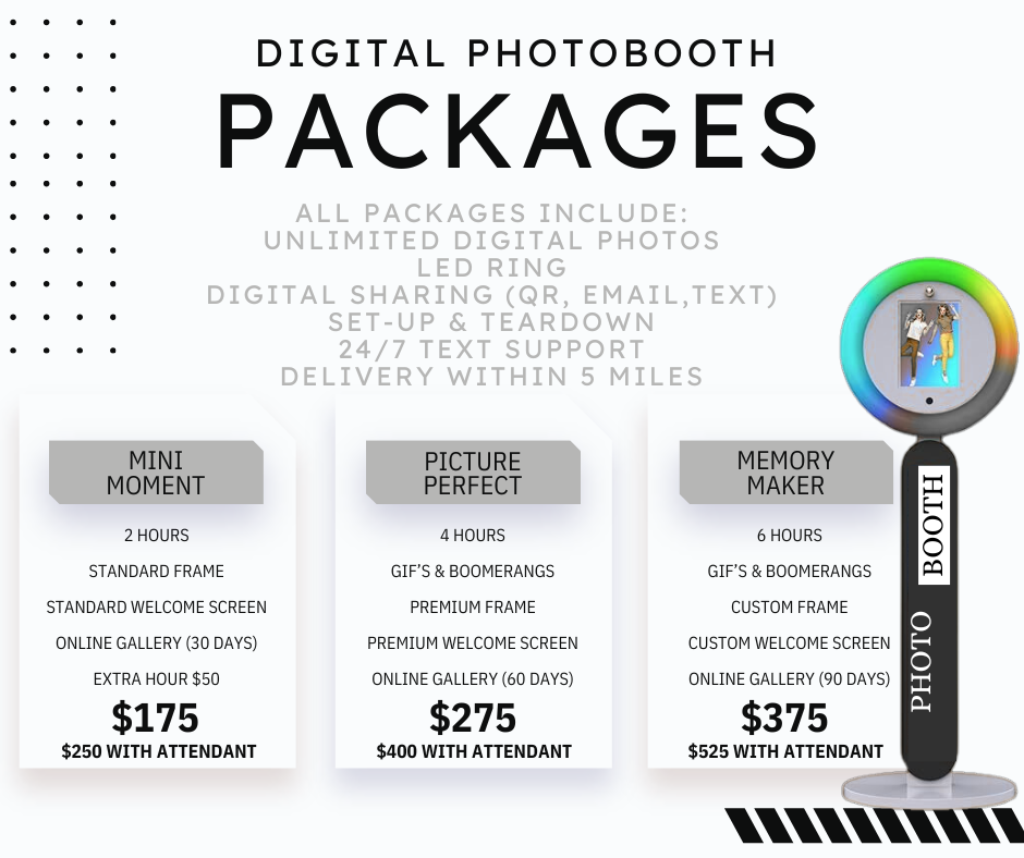 Digital Photo Booth Rental – Self-Serve, Fun & Customizable