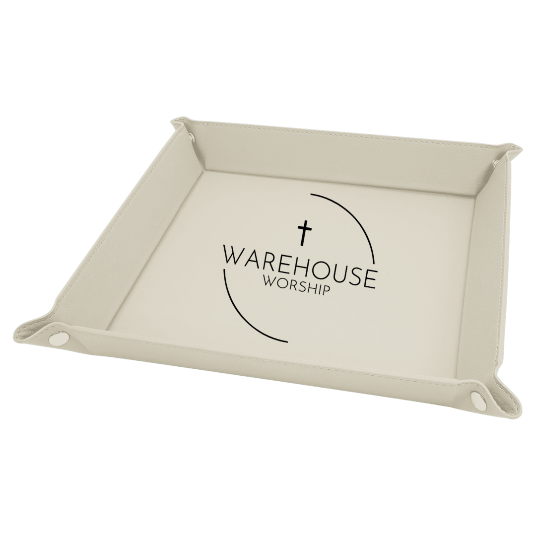 Elegant Organization: Warehouse Worship Trinket Tray 9x9