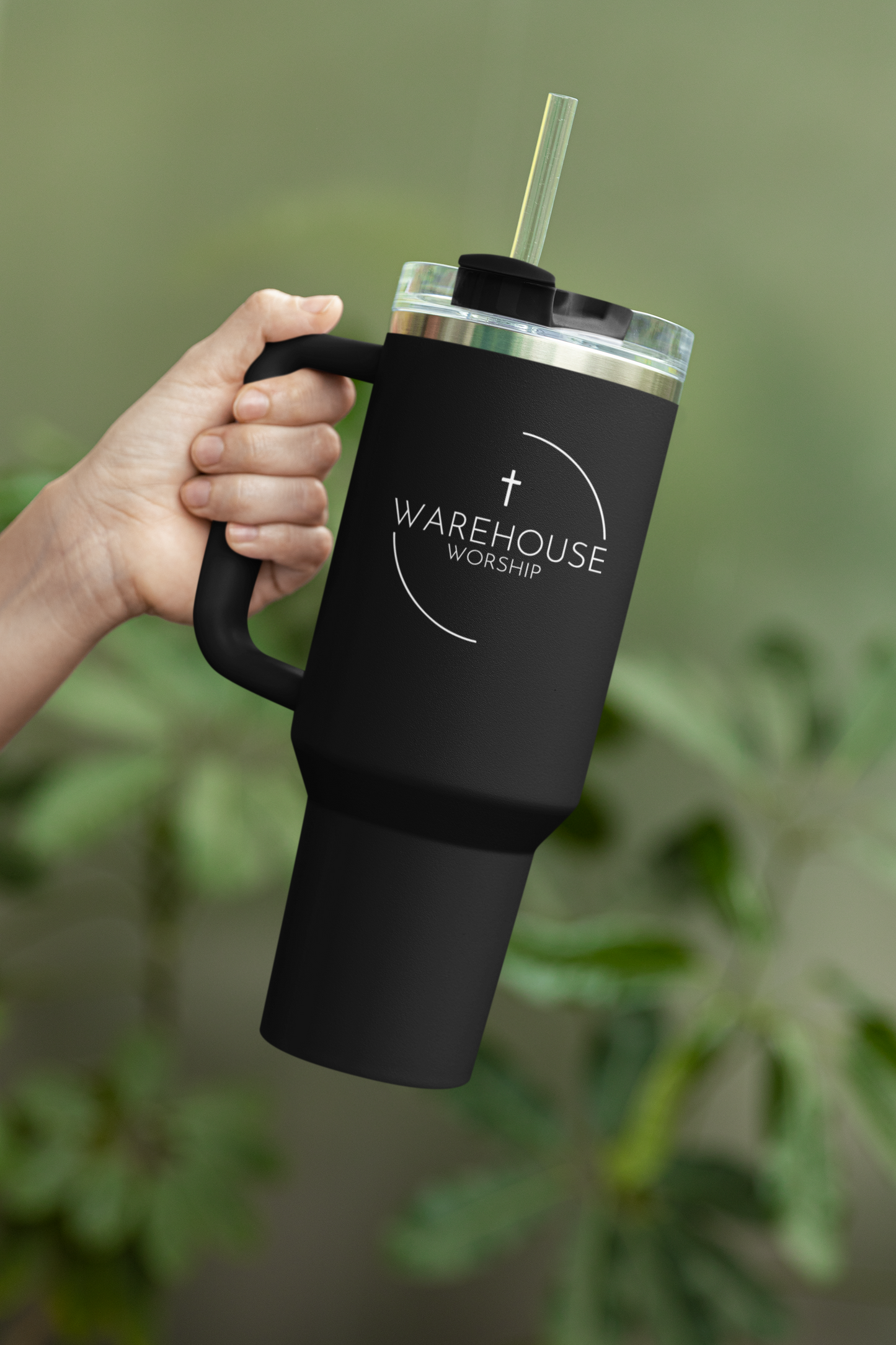 Ultimate Hydration: 40 oz Tumbler with Handle