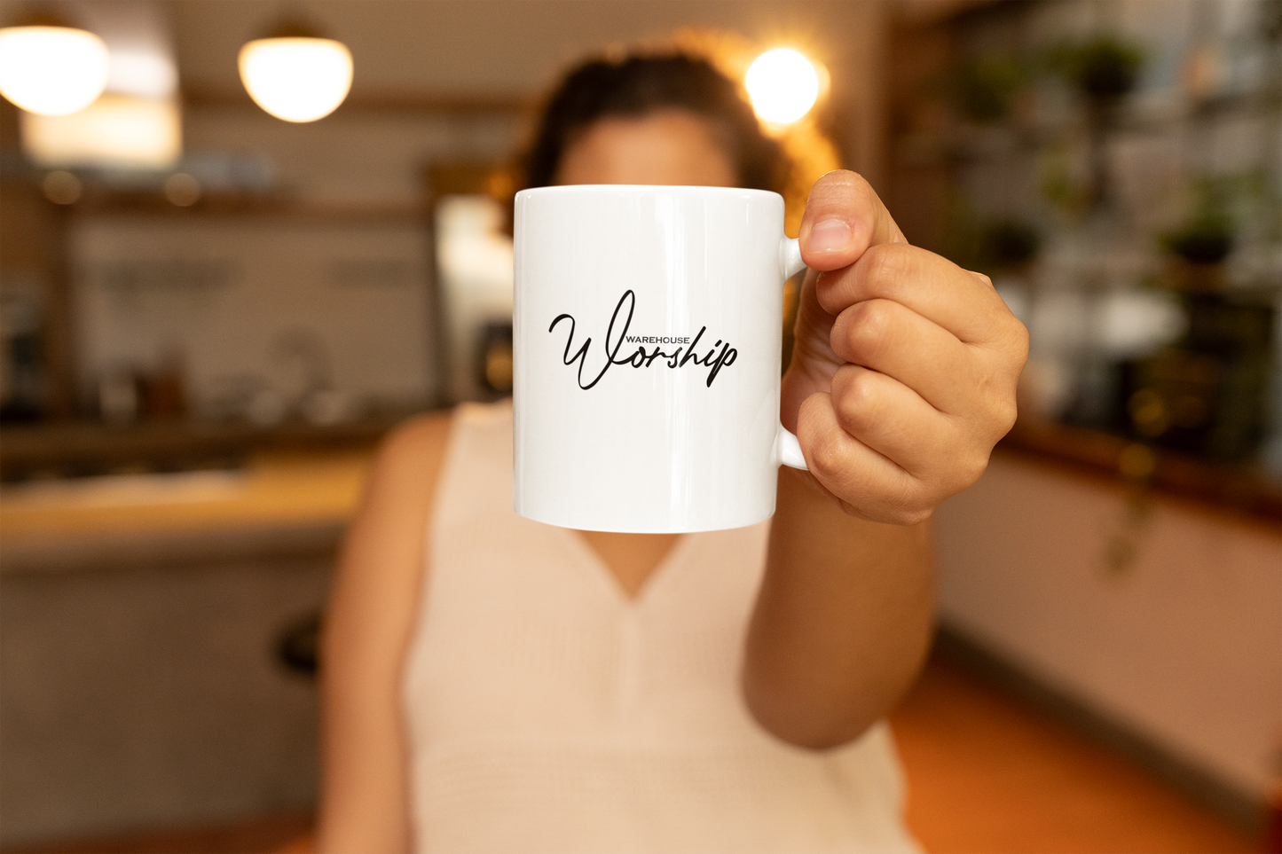 Classic Comfort: Regular White Coffee Mug
