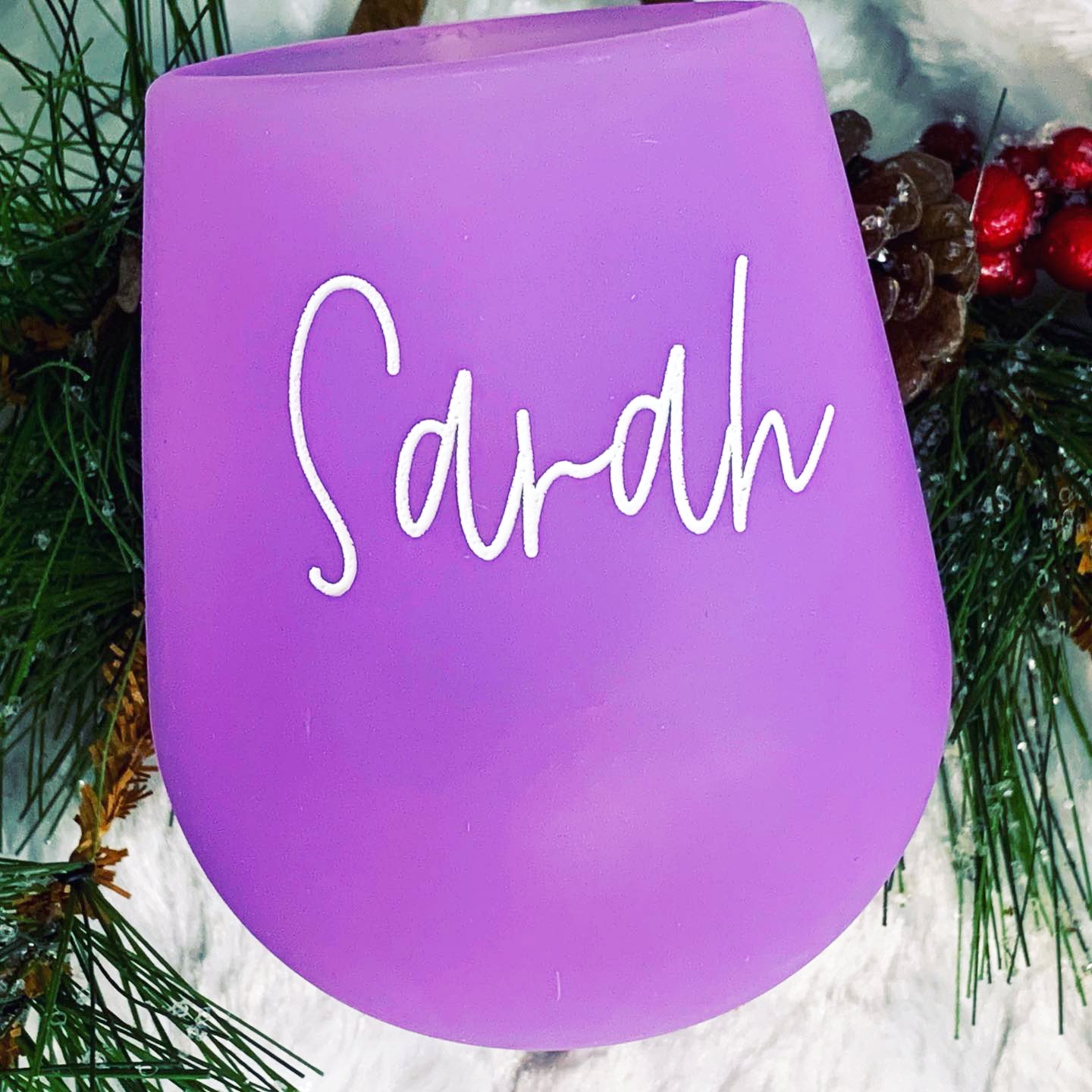 Personalized Silicone Wine Glass