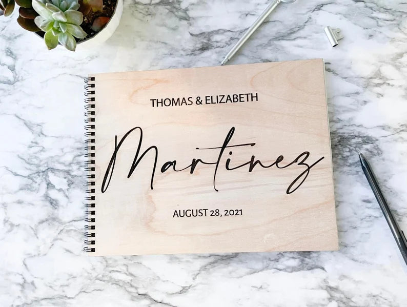 Wedding Guest book, Personalized Wedding Items, Custom Guest Book, Rustic Wedding Decor