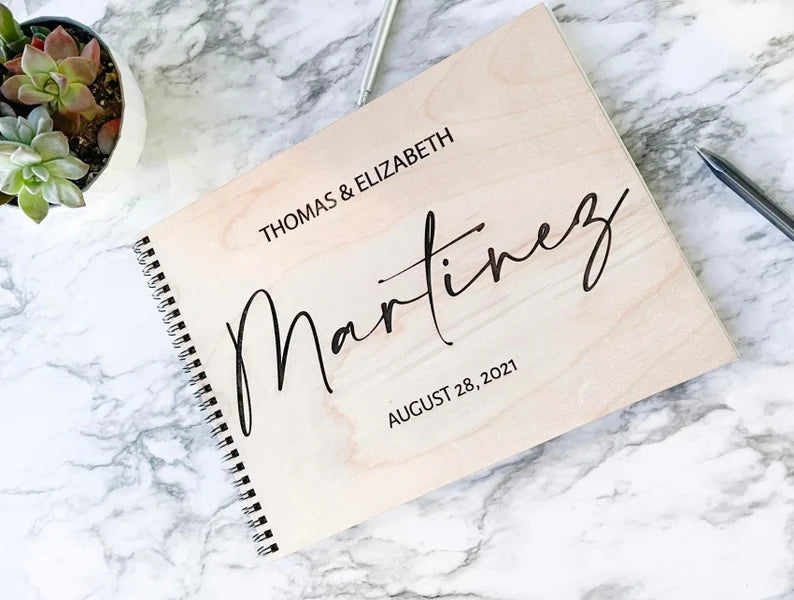 Wedding Guest book, Personalized Wedding Items, Custom Guest Book, Rustic Wedding Decor