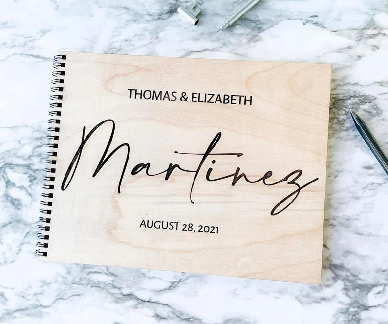 Wedding Guest book, Personalized Wedding Items, Custom Guest Book, Rustic Wedding Decor