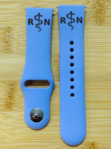 RN Silicone Smart Watch Band Natural Engrave